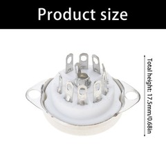 Enhances 9 Pin B9A Socket Corrosion Resistant Contacts 5pcs for 12AT7 6N2 Tubes