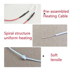 12V Pre-assembled Heating Cable Low Voltage Wire For DIY Steering Wheel Heating