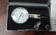 0.03″ x 0.0005″ dial test indicator white face with 2 pcs accessories #303- NEW