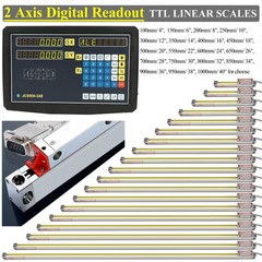 2 Axis Digital Readout Linear Scales DRO Display 5um for Bridgeport Mill Lathe