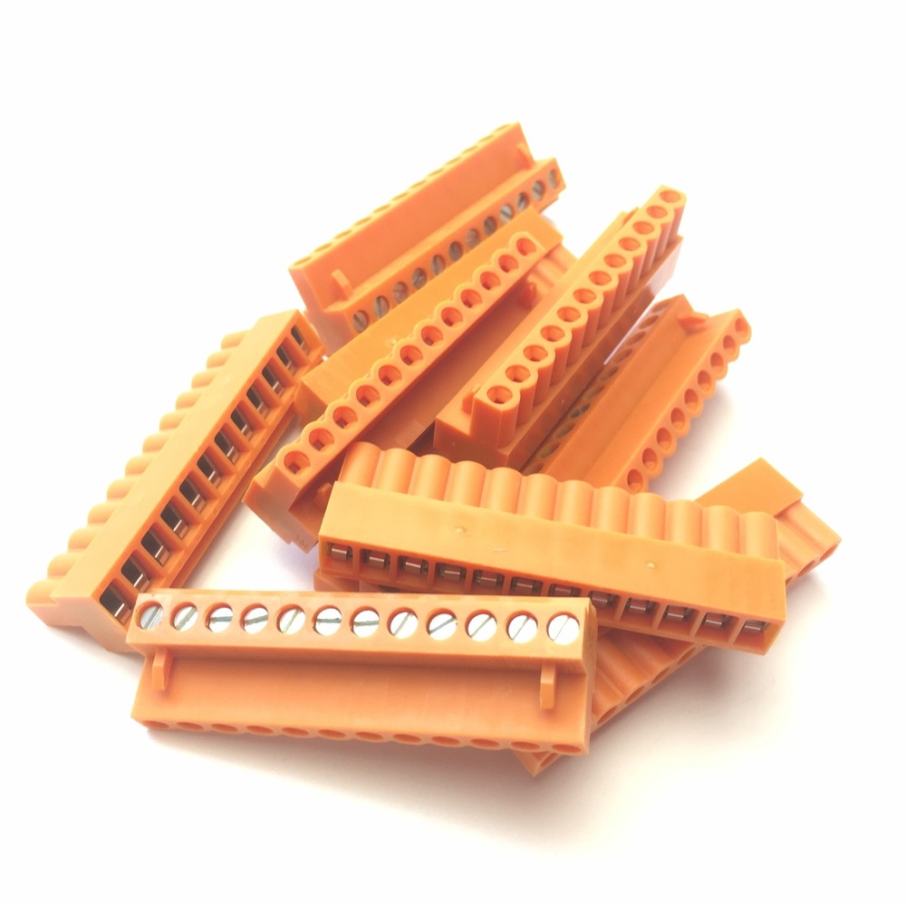 Lot of 10 Weidmuller 1527460000 Pluggable Terminal Blocks,12-Position, 26-12 AWG