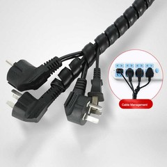 Spiral Cable Wrap Tidy Hide Banding Loom for PC,TV,Home Cinema,Wire Management