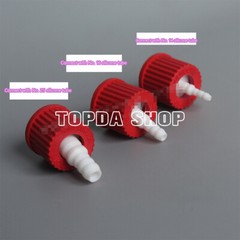2pc Spiral straight pipe with GL14 screw cap, PBT imported 180℃-resistant red