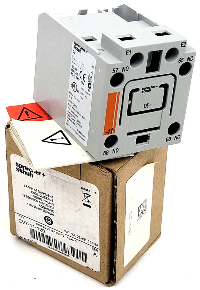 CV7-11-120 Sprecher+Schuh 120V 60Hz Latch Attachment – Next Day Option – New