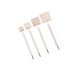 6x80mm Electrode PTFE Rod Purity 99.99% Pt Platinum Electrode Platinum Plates