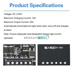 DC 6-45V Solar Controller Street Light Control Board LED Auto Solar Light Driver