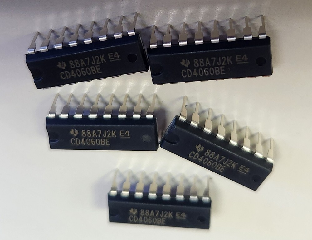 5pcs CD4060 CMOS Binary Counter IC 4060 CD4060BE DIP-16 CD4060B Texas Instrument
