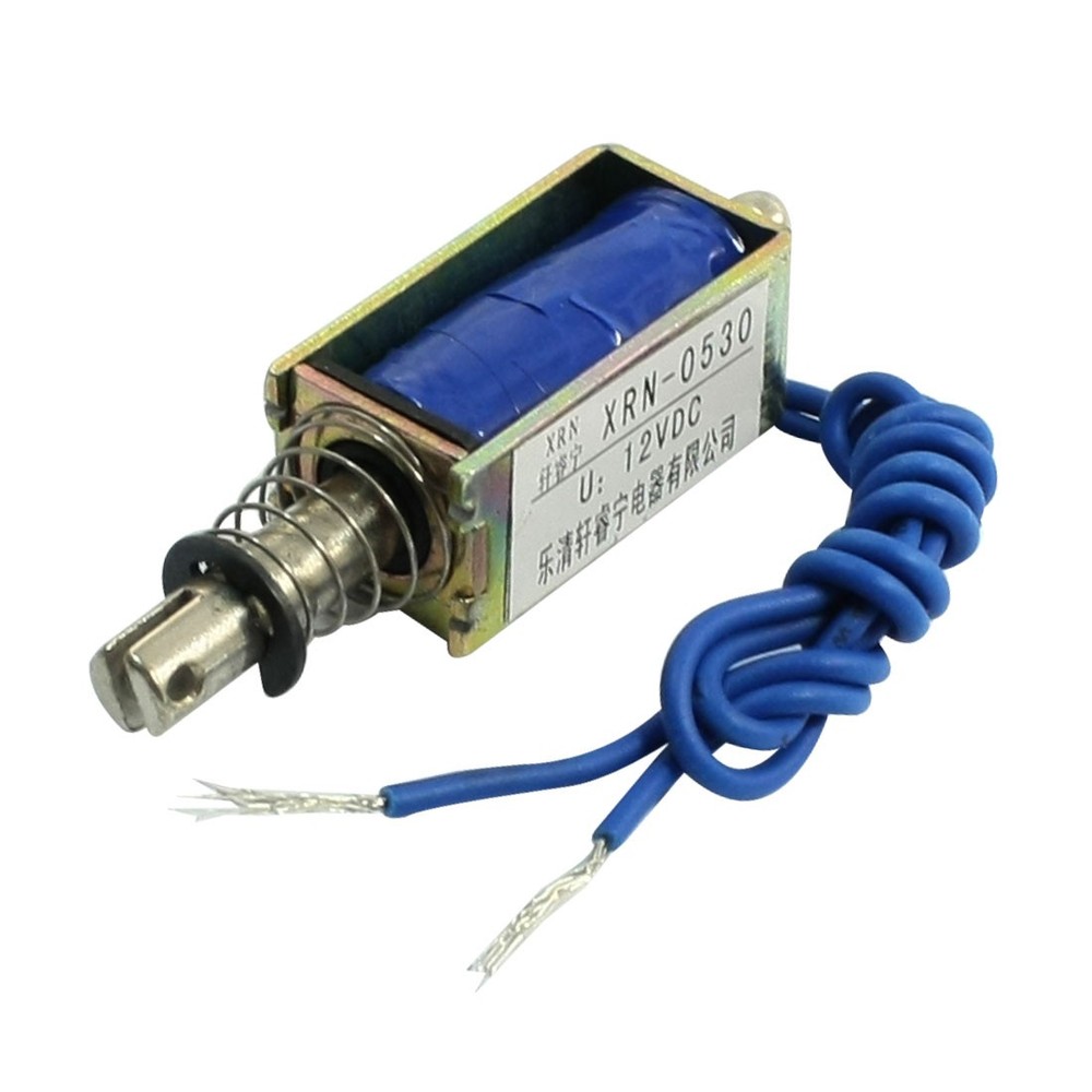 Electric Door Lock Solenoid DC 12V Force Open Frame Electromagnet