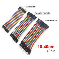 40 Pin Dupont Cables F-F, M-M, M-F Jumper Breadboard Wire GPIO Ribbon Pi Arduino