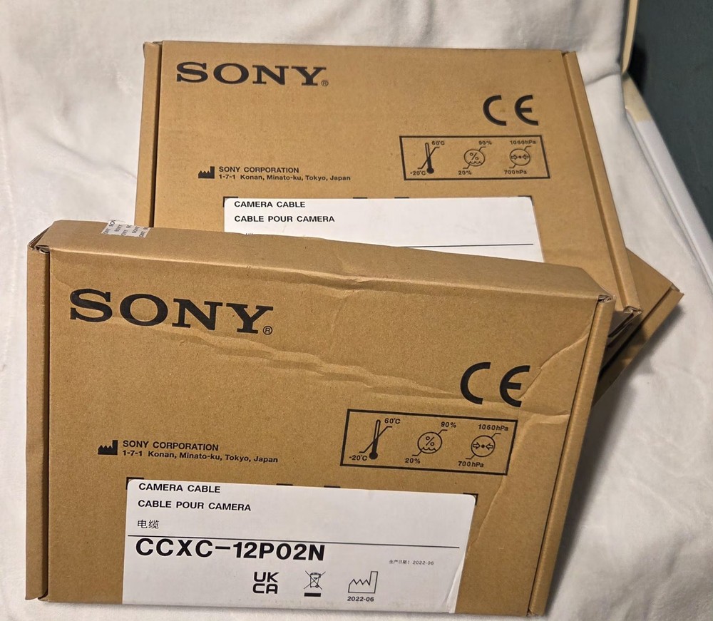 Sony CCXC-12PO5S Camera Cable Shielded Type Connecting cable-5 Meter NEW
