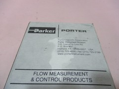 Parker Porter F65-281 Flow Meter, 815001-162. 415937