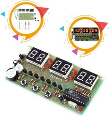 6-Digit Digital Electronic Clock DIY Kit Alarm Clock Kit for Soldering Practice