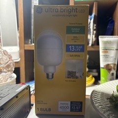 GE Ultrabright LED 300W Equivalent T25 Light Bulb 93128935 Outdoor Rated