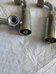 (4) Weatherhead 1/4” Hose ID x 5/16” Female 37° JIC 90° Crimp Fitting 04U-665