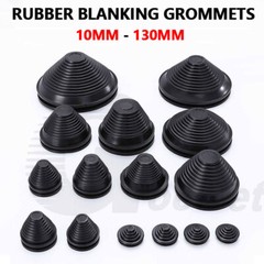 Blanking Grommet Rubber Cable Grommet Closed Blind Plug Conical Tapered 10-130mm