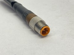 Lumberg RST 3-RKMV 3-224/3M Double Ended Cordset M8 3-Pin Male To Female 3m