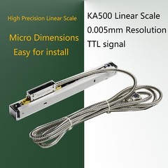 YHSINO KA500-220mm 5V TTL 0.005mm Linear Glass Scale Encoder for Lathe Machines