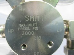 Smith Gas Regulator w/ Gauges, 300, 4000 PSI, Max Inlet 3000 PSI, 100417