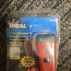 IDEAL Punchmaster II Impact Punch Down Tool 35-485 w/ 110 & 66 Blades