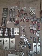 Thomas & Betts lot of 130 t&b copper crimp lugs