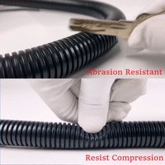 Split Wire Loom Conduit Convoluted Tubing Flex Harness Cable Protector Cover Lot