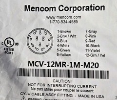 MENCOM MCV-12MR-1M-M20 MCV12MR1MM20 FACTORY SEALED ILLINOIS STOCK