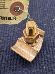 (QTY 6) BURNDY GBM29: 2SOL-250 2 CU LUG GROUND CONNECTOR