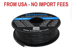 BNTECHGO 14 Gauge Silicone Wire Spool 100 ft Black Flexible 14 AWG Stranded Tinn