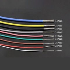 Flexible Silicone Wire Cable 30/28/26/24/22/20/18/16/14 AWG Various Colours
