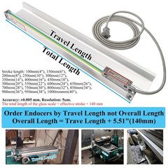 2/3 Axis Linear Scale Digital Readout LCD DRO Display Kit For Bridgeport Mill