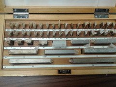 47 PCS/SET METRIC GAGE BLOCK SET, DIN861 GRADE 1 W. General CERTS. #702F-47NC-1