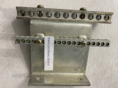 Ground BAR KIT 6″ Long, (2) 4-14 AL9CU & (1) 1/0-14 CU9AL Ground Bar attached.