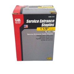 200ct Service Entrance Cable Staples 1-1/8 for #6/3 SEU Gardner Bender GSE-410
