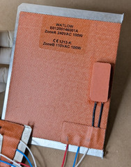 Watlow E01200146001A Silicone Heater Pad 200W Dual Zone 240V 110V Plate