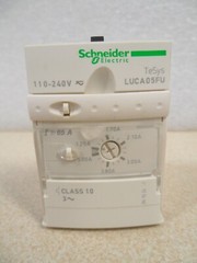 Schneider TeSys LUCA05FU Standard Control Unit 1.25-5 Amps coil 110-240V