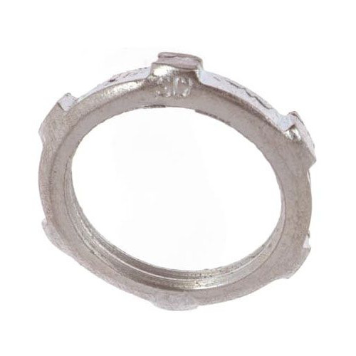 Steel City LN-108, 3″, Zinc Plated Steel, Rigid Conduit Locknut , 1pc