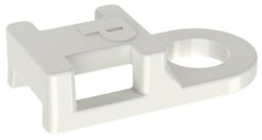 Panduit TA1S10-M, Natural, Nylon 6/6, 4-Way, Screw, Cable Tie Mount, 1000pc