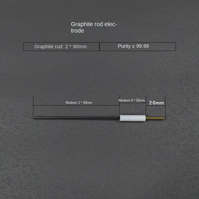 3pc Graphite rod electrode graphite sheet against electrode graphite disk