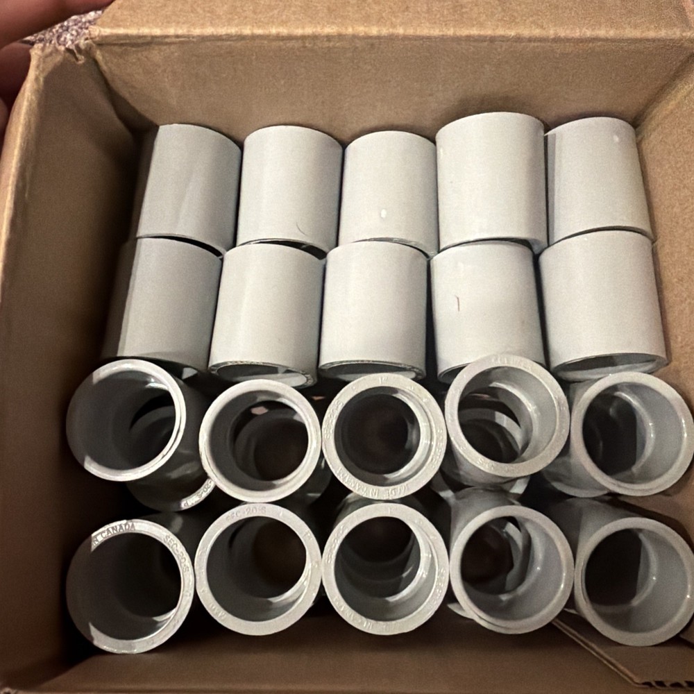 1″ PVC Standard Coupling for Sch 40 Rigid NM Conduit UL Listed 40pc lot fast sh