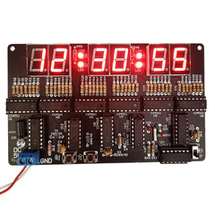 Digital Circuit Clock DIY Electronic Kit Electronic Clock Teaching Kit W/ Case
