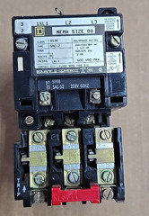 Square D 8536-SA012, Nema Size 00 Motor Starter, B3.30 Heaters, 208v. Coil