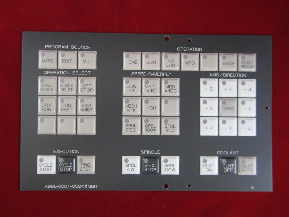 Fanuc A98L-0001-0524#MBR Membrane Keysheet