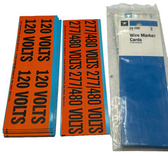 Lot of 11 Thomas & Betts Wiring Cards WDT5021 120V (9) 277/480V (2) Assorted 🔔