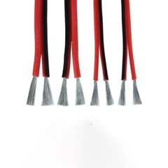 Flexible Silicone Cable Wire 10/12/14/16/18/20/22/24AWG Red Black High Resistant