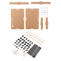 Digital Circuit Clock DIY Electronic Kit Electronic Clock Teaching Kit W/ Case