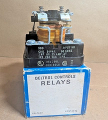 Deltrol Controls 20240-82 Heavy Duty Power Relay 900, 24VAC Coil, DPST, 25A(NEW)