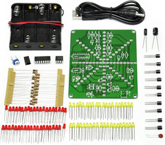 Electronic LED Flashing Lights Soldering Practice Board PCB DIY Kit EK1874