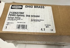 Hubbell OHIO BRASS 2132637202 PDV65 Normal Duty Distribution Surge Arrester