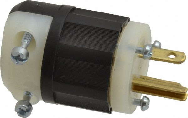 Leviton 125 VAC, 20 Amp, 5-20P NEMA, Straight, Self Grounding, Industrial Gra…