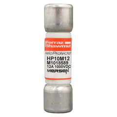 Mersen EP HP10M12, 1000 VDC, 12 A, Ferrule, Class gPV, Photovoltaic Fuse, 1pc